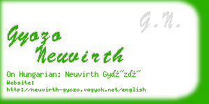 gyozo neuvirth business card